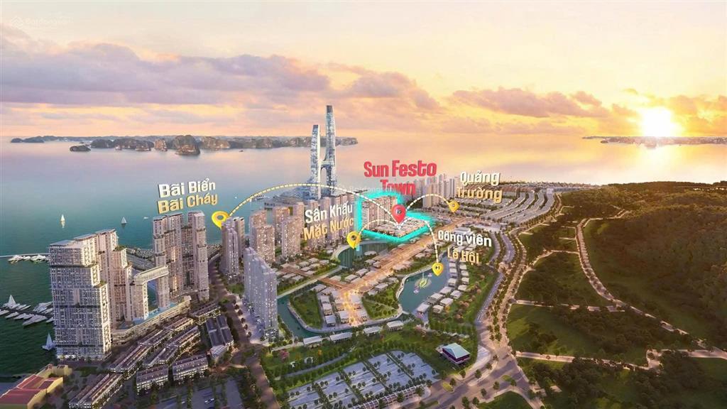 Căn vip view vịnh sun festo town hạ long. chiết khấu ~22,5% tặng full nội thất đồ rời