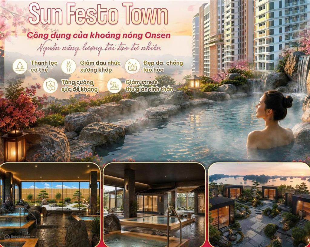 Căn vip view vịnh sun festo town hạ long. chiết khấu ~22,5% tặng full nội thất đồ rời