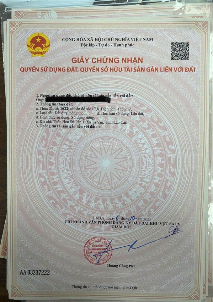 Cơ hội đầu tư hiếm có 2.100m² trung tâm tả van 1.200m² thổ cư sẵn thiết kế nghỉ dưỡng