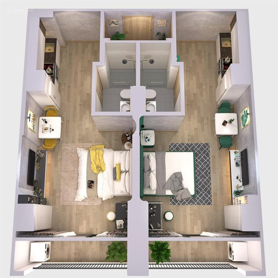 Bán căn hộ dualkey grand sunlake, văn quán, hà đông, 73m2, 2pn, 2wc, full giá chỉ 4,65tỷ