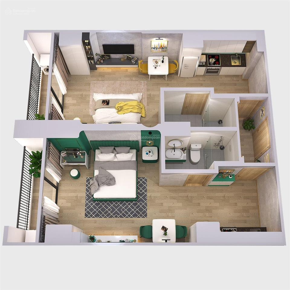 Bán căn hộ dualkey grand sunlake, văn quán, hà đông, 73m2, 2pn, 2wc, full giá chỉ 4,65tỷ