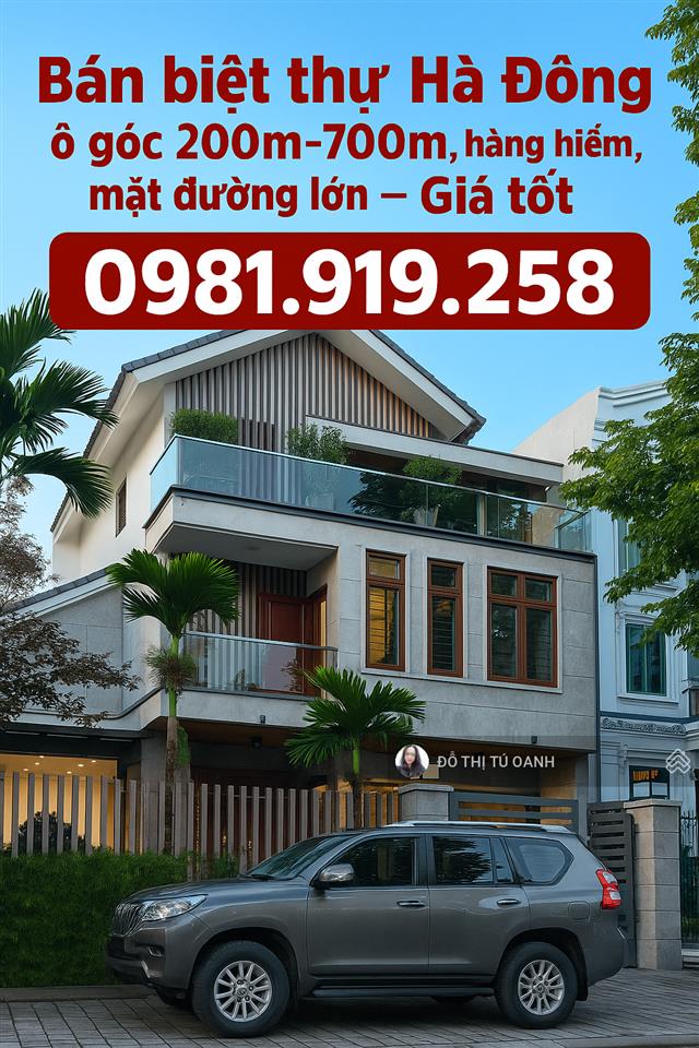 Giữ 50 tỷ trong ngân hàng hay mua căn này để có dòng tiền 700 triệu/năm? bán biệt thự mặt hồ