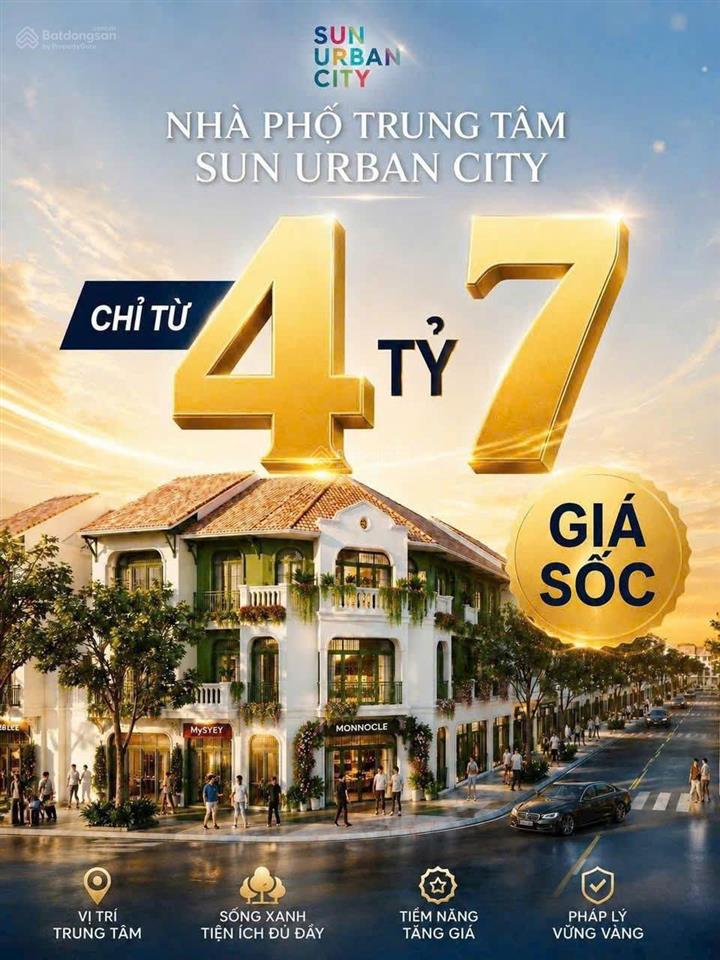 Căn liền kề có hầm giá 4,7 tỷ trả thẳng (đã bao gồm vat) rẻ nhất bảng hàng từ cđt sun