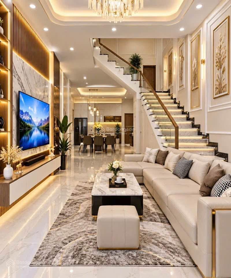 Nhà đẹp bình tân hẻm 8m ngay lê văn quới ngã tư bốn xã. 4 tầng có sân để xe dt 4.5x13m, 5pn lớn