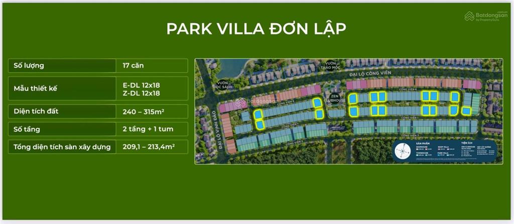 Shophouse đại lộ công viên | mặt tiền 7,2x20. giá 15,9 tỷ 3 tầng 4pn 2 view công viên hồ thiên nga