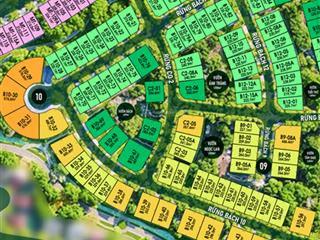 Duy nhất căn đơn lập rừng 286,6m2 4 mặt thoáng và công viên siêu rộng gần clubhouse và suối hoa.