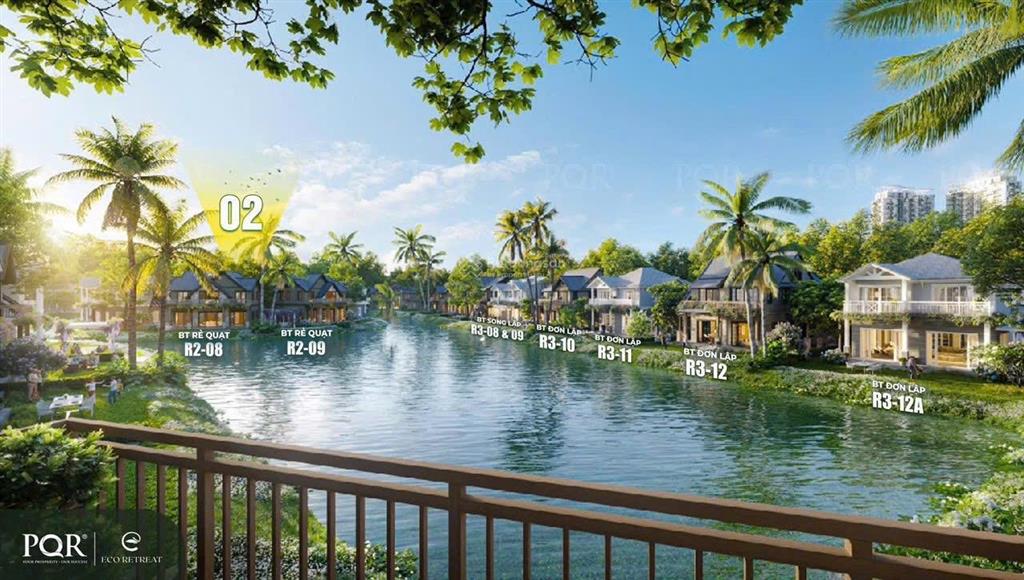 Villa đảo đơn lậpview vườn thư giãn. căn mặt sông view thoáng dt 418m2 18x20 giá 41,2 tỷ tt tự do