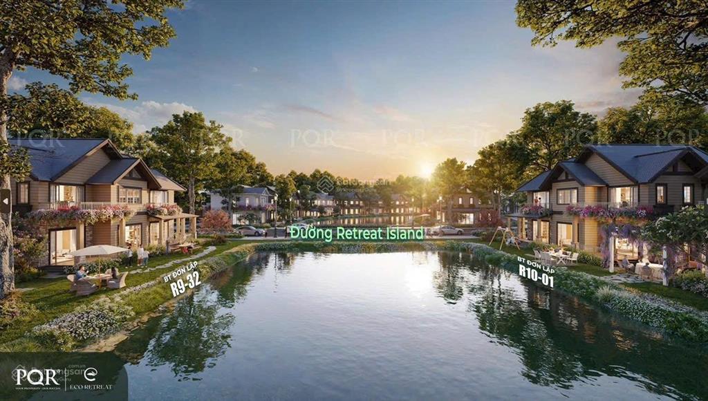 Villa đảo đơn lậpview vườn thư giãn. căn mặt sông view thoáng dt 418m2 18x20 giá 41,2 tỷ tt tự do