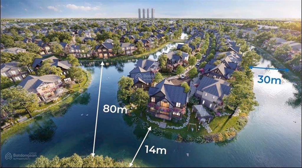 Villa đảo đơn lậpview vườn thư giãn. căn mặt sông view thoáng dt 418m2 18x20 giá 41,2 tỷ tt tự do