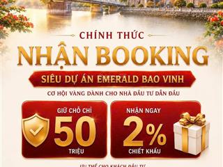 Chỉ từ 3,x tỷ sở hữu nhà phố 3 tầng tại emerald bao vinh  tp huế kđt xanh cạnh thành nội