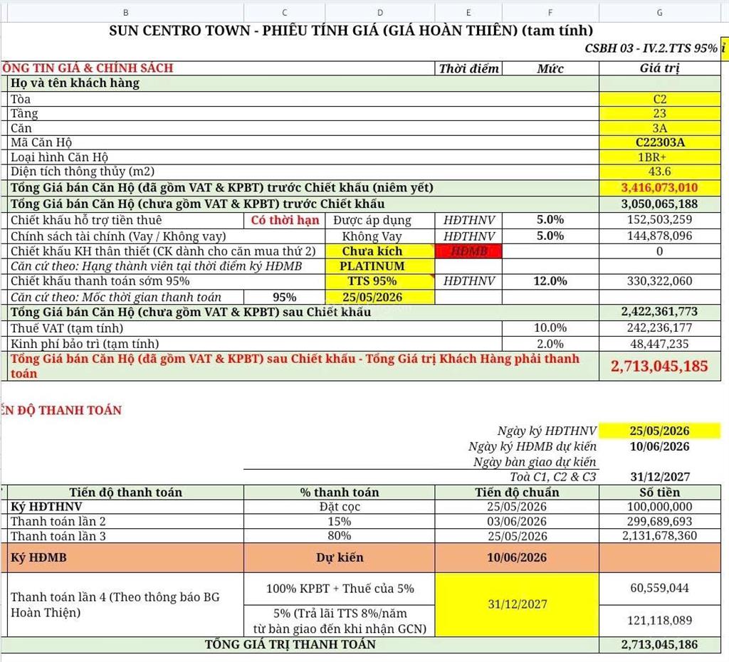 Em xuân bán căn 1pn+1 chia làm 2pn full giá 2tỷ731. dt 44m2 đối diện bãi tắm lớn nhất bãi cháy