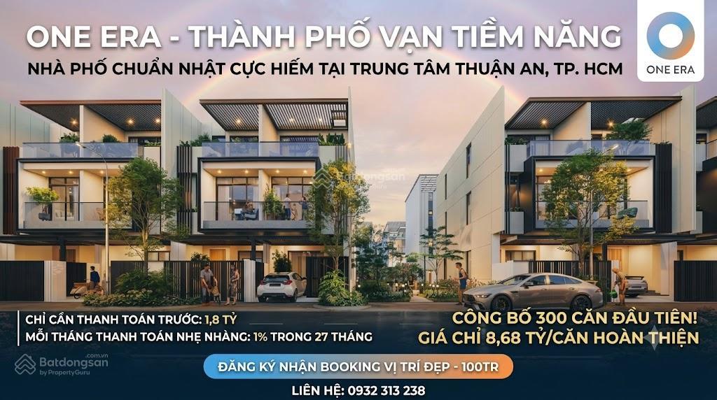 Bán shophouse đẹp tại one era, 8,68 tỷ, 80m2, nhiều tiện ích