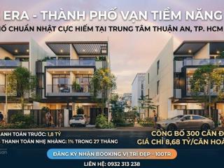 Bán shophouse đẹp tại one era, 8,68 tỷ, 80m2, nhiều tiện ích
