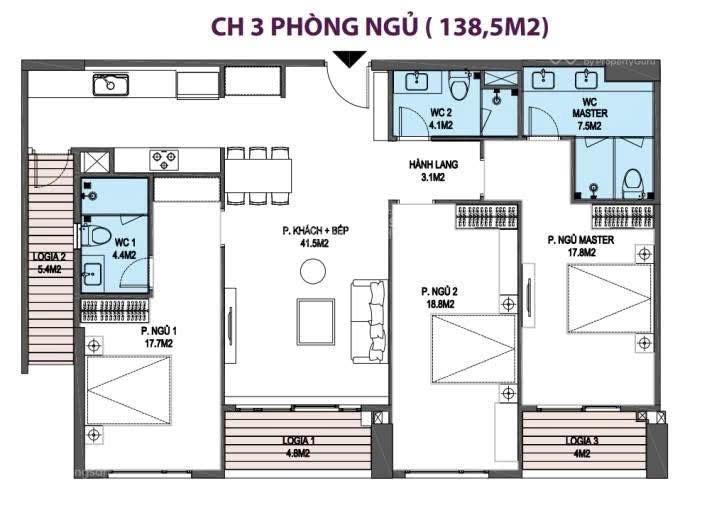 Cần bán nhanh căn hộ the wisteria, 138.8m2 03pn, nt nguyên bản, tầng đẹp, view đẹp, 8.x tỷ