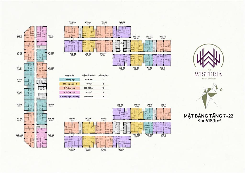 Cần bán nhanh căn hộ the wisteria, 138.8m2 03pn, nt nguyên bản, tầng đẹp, view đẹp, 8.x tỷ