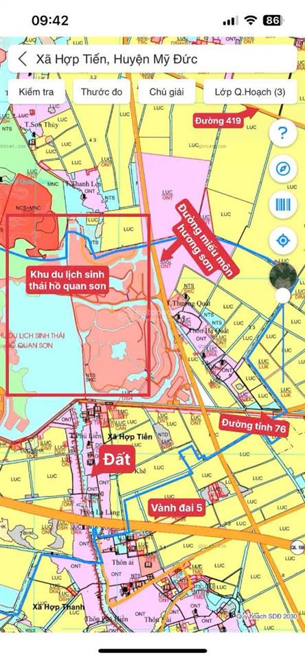 Chưa đến 1,4 tỷ mua được hơn 80m2 đất hà nội, cách hồ quan sơn chưa đến 1km