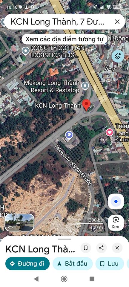 Bán đất 2 mặt tiền khu công nghiệp long thành đồng nai, thuận tiện sản xuất và kho logistics