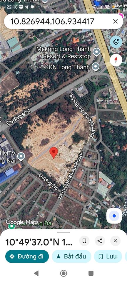 Bán đất 2 mặt tiền khu công nghiệp long thành đồng nai, thuận tiện sản xuất và kho logistics