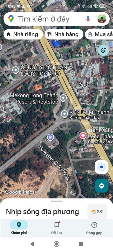 Bán đất 2 mặt tiền khu công nghiệp long thành đồng nai, thuận tiện sản xuất và kho logistics
