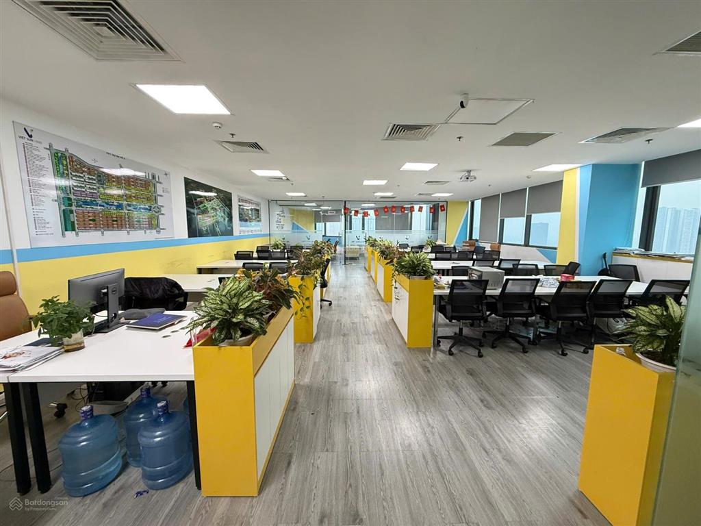 Bq cho thuê vp viwaseen 48 tố hữu 500m2 cắt từ 150m2 sẵn nội thất cơ bản đẹp vào luôn