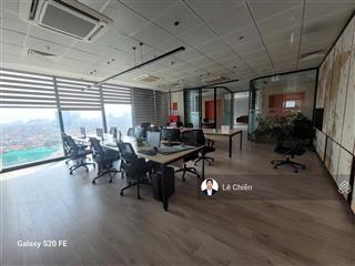Nhượng vp thuê vinacomin dương đình nghệ 500m2 cắt nhỏ từ 100m2 sẵn đồ văn phòng hạng a