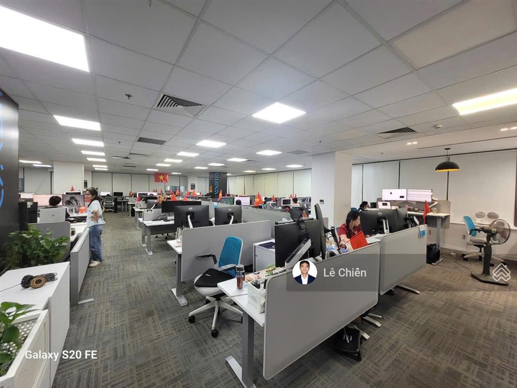 Nhượng văn phòng cic 219 trung kính 1000m2 cắt từ 150m2 sẵn nội thất, view đẹp theo nhu cầu