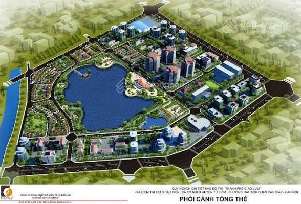 Cho thuê biệt thự mặt hồ  thành phố giao lưu  245m2  4 tầng  có thang máy