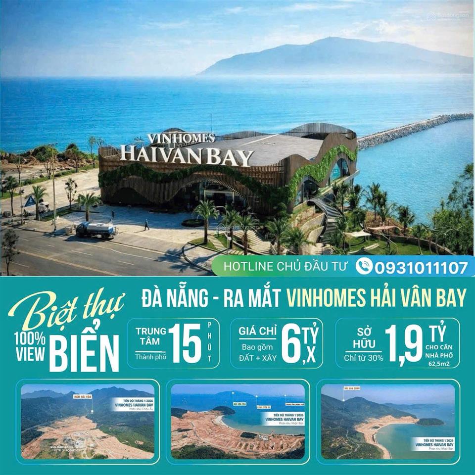 Sở hữu nhà ven biển lâu dài  cơ hội hiếm tại đà nẵng với siêu dự án vinhomes hải vân bay.