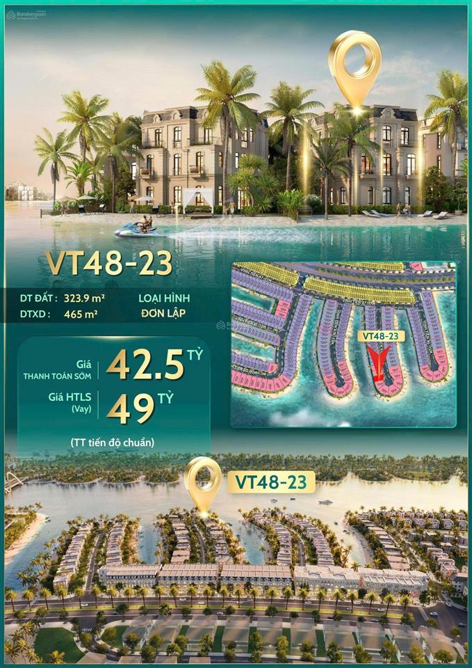 Bán biệt thự vịnh tiên trong vinhomes vị trí kim cương, dòng tiền kép ở sang ,cho thuê lợi nhuận!
