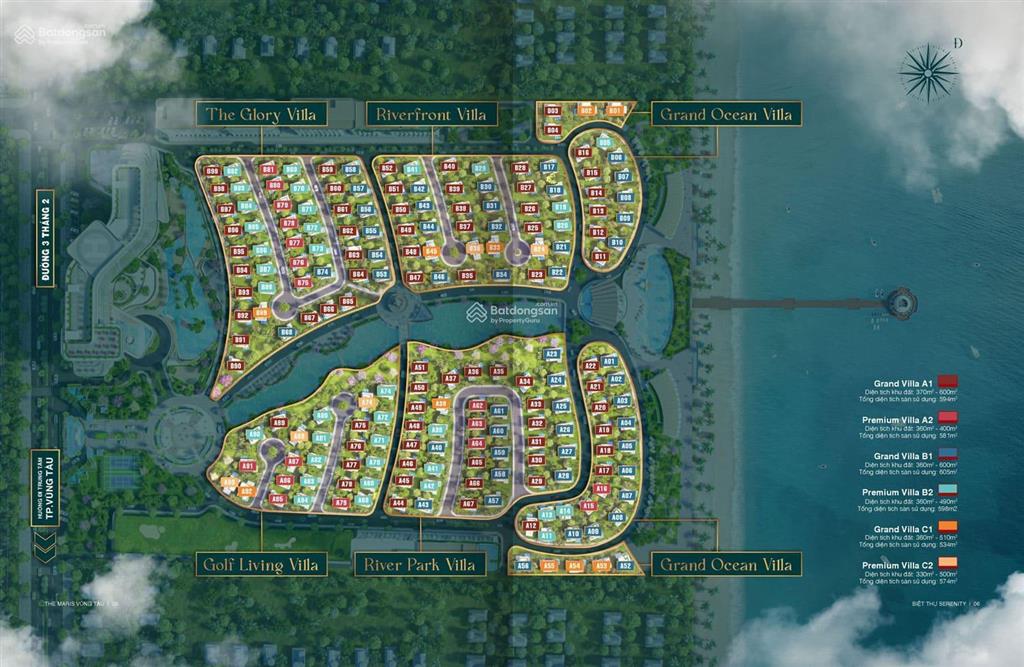 Bán biệt thự the maris, vũng tàu , cam kết lợi nhuận 2tỷ4, ưu đãi lên đến 5tỷ, nhận nhà quý 3/2026