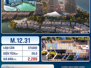 Căn studio cam kết rẻ nhất dự án 1.930 view cả biển cả hồ không bị che chắn , một bước chạm cát