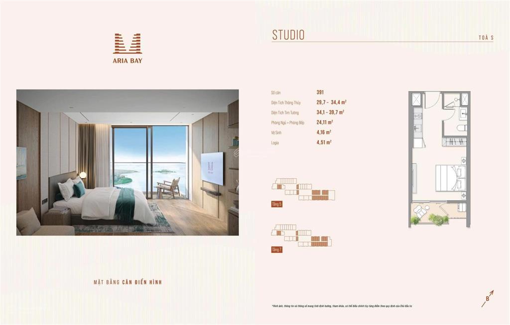 Cần bán căn studio hướng đông, view trọn vịnh không bị che chắn, giá 2,650 tỷ
