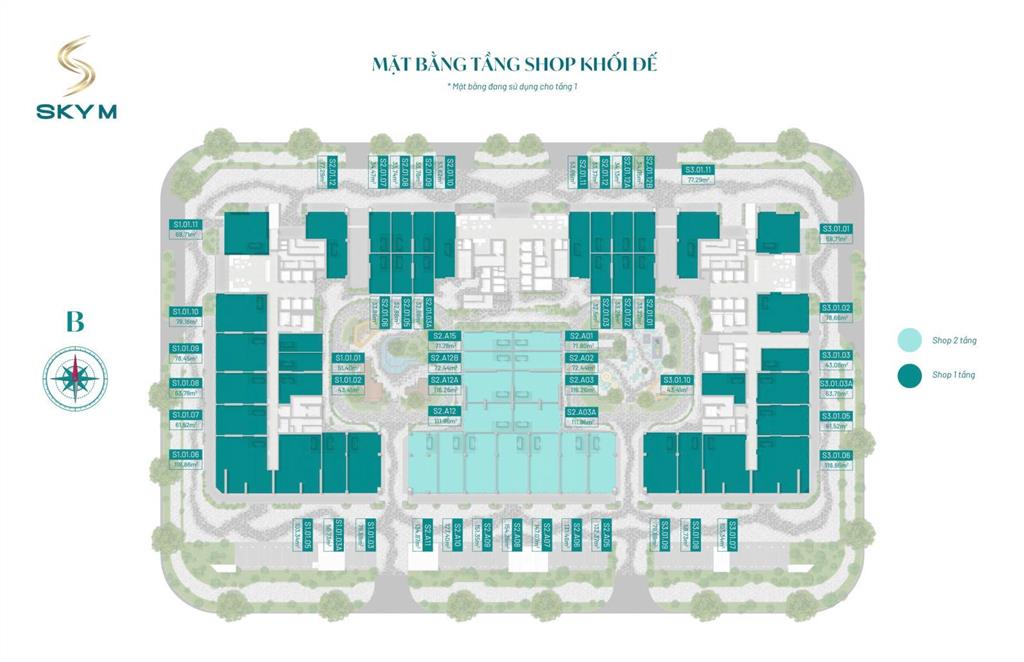 Bán căn chân đế tầng 2 chung cư skym, bãi cháy hạ long, hướng biển, kinh doanh tốt