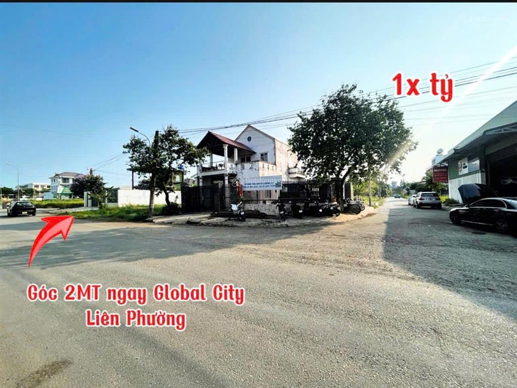 Chỉ 82,5 triệu/m2 góc 2 mặt tiền ngay global city liên phường, tp. thủ đức (13x15) 188m2 bán gấp