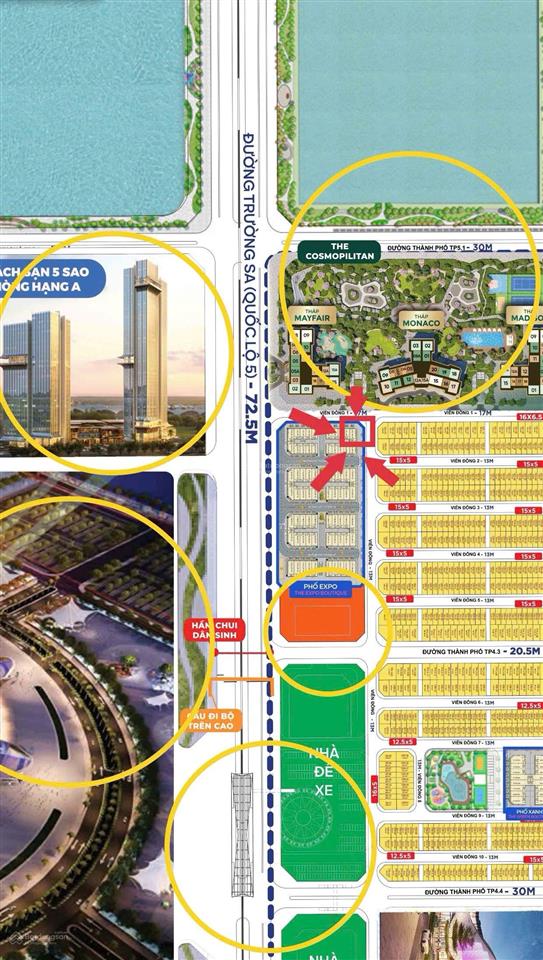 Vđ1. sp  20 căn góc vip đối diện chung cư cao cấp, đối diện trung tâm triển lãm thuộc khu expo