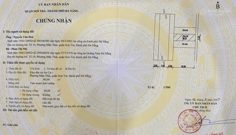 Đất 2 mt phạm vấn  tân phú 1, vị trí đẹp xây khách sạn  giá tốt