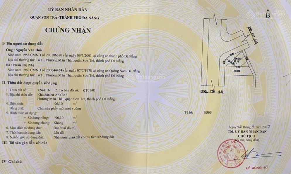 Đất 2 mt phạm vấn  tân phú 1, vị trí đẹp xây khách sạn  giá tốt