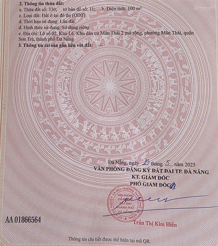 Đất mt đường trương định  vị trí đẹp giá tốt