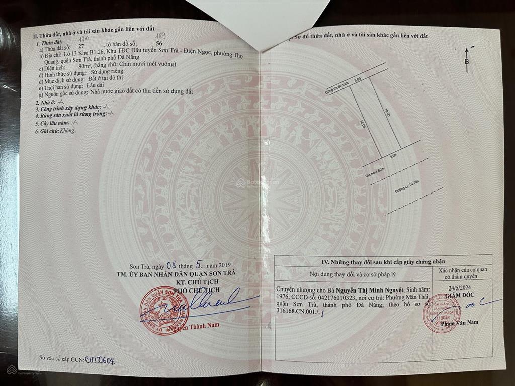Đất lý tử tấn  vị trí đẹp  giá tốt
