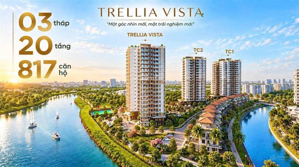 Giỏ hàng trực tiếp cđt trellia cove, suất nội bộ chỉ 4tỷ/căn 2pn 1wc, 10% ký hđmb, htls 9%/24 tháng