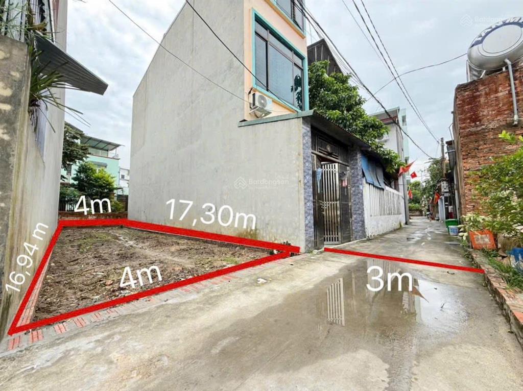 Chỉ nhỉnh 3 tỷ sở hữu ngay lô đất 68m tại tổ 5 quang minh  2 mặt đường