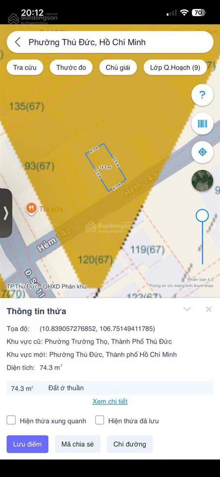 7,5 tỷ  nhà c4  74m2, 2pn  đ.s 11  p. trường thọ
