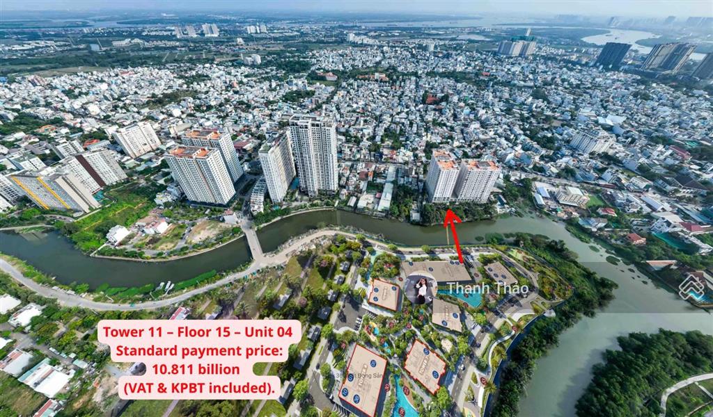 Thap 1011 the prive giá 9.3 tỷ diện tích 80,6m2 tầng cao  view 3 mặt sông  tt chỉ 6,8% ký hđmb