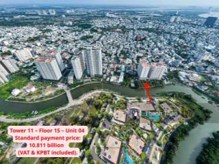 Thap 1011 the prive giá 9.3 tỷ diện tích 80,6m2 tầng cao  view 3 mặt sông  tt chỉ 6,8% ký hđmb