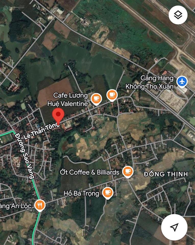 Bán lô đất mặt đường kinh doanh, trục chính lê thần tông, tt sao vàng. diện tích 132m2, giá 1,4 tỷ
