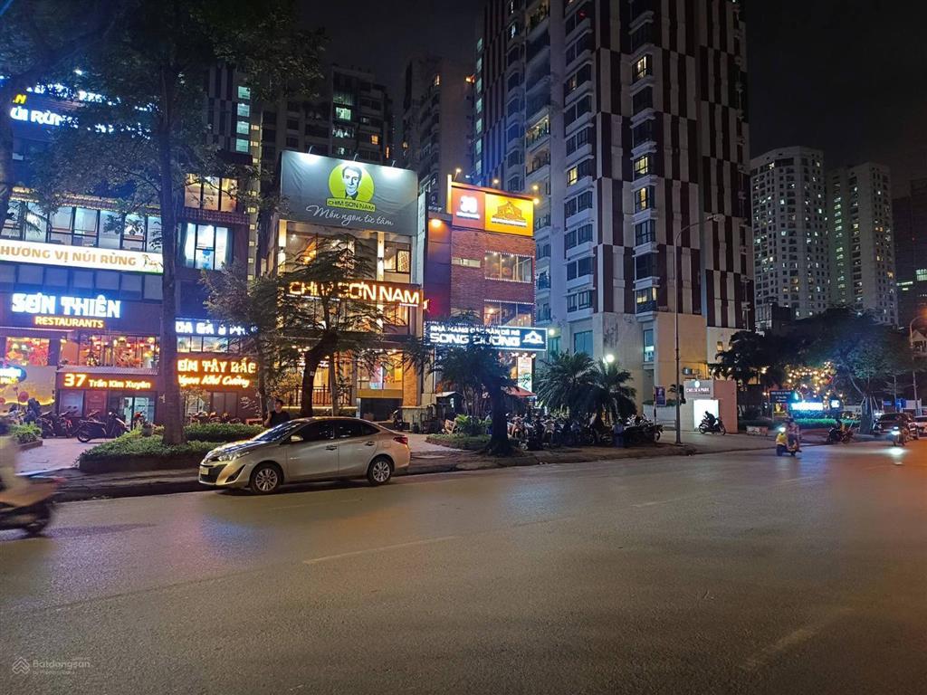 Cực độc! mặt phố trần kim xuyến, 160m x 5 tầng, mt 8.8m, 2 thoáng, view bể bơi, kinh doanh sầm uất