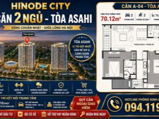 Mua căn hộ trực tiếp ký hợp đồng với chủ đầu tư  nhận nhà ở ngay  sổ đỏ cầm tay  hinode city