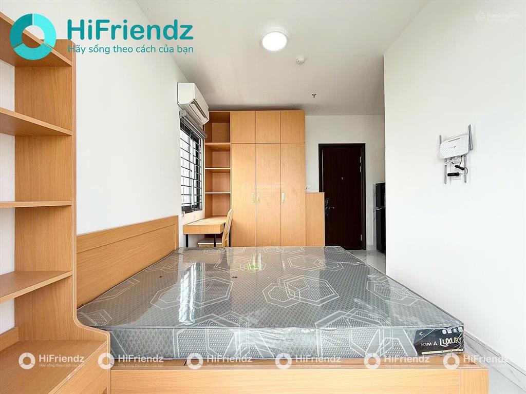 Cho thuê căn hộ dịch vụ cao cấp mới 100%  dạng studio ban công, cửa sổ  full nt  máy giặt riêng