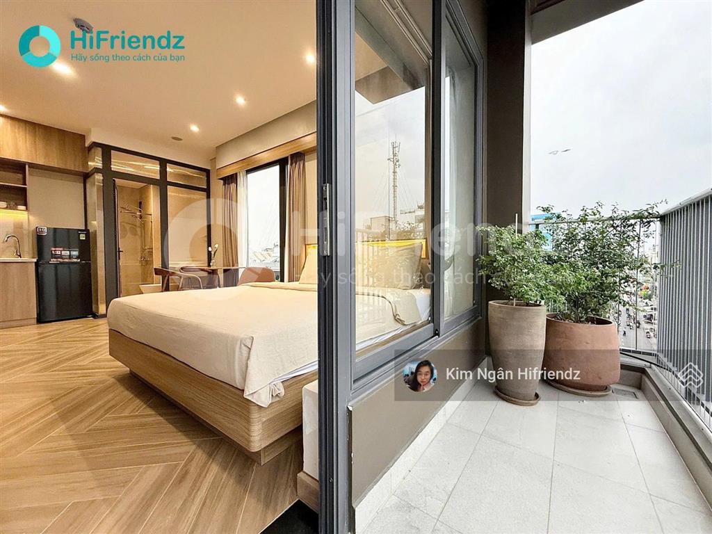 Studio ban công  tone vibe nội thất siêu luxury  ngay sát q1, thảo cầm viên