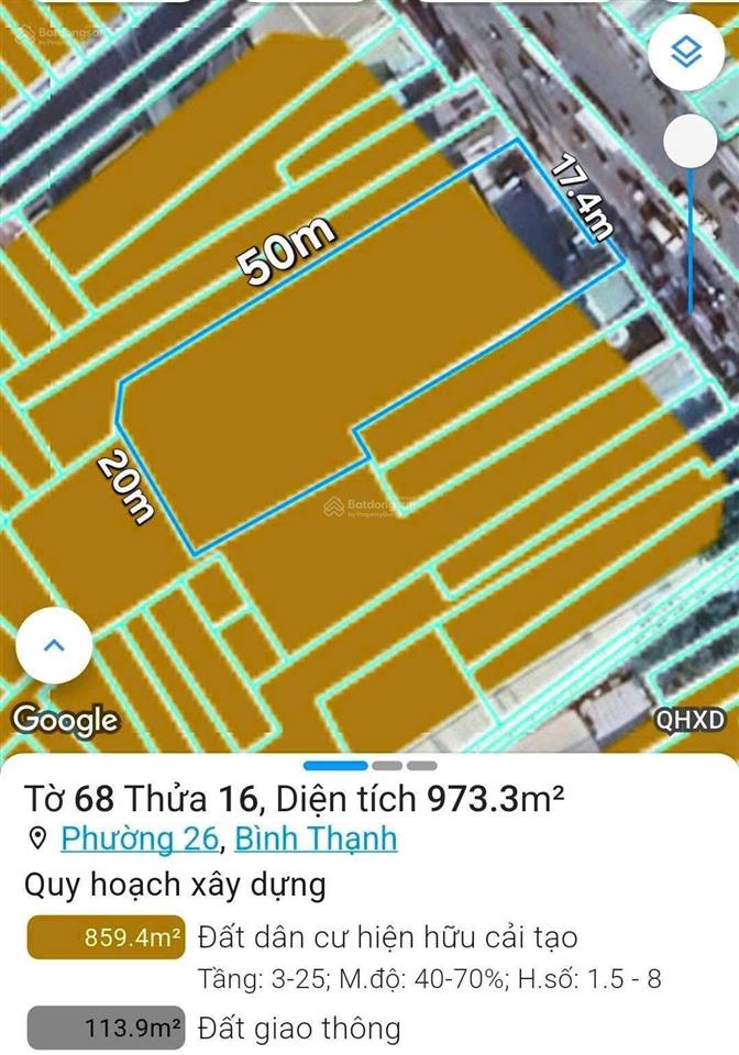 Bán tòa building mặt tiền nguyễn xí, q. bình thạnh  17.4x50m  6 tầng  hdt 260tr  giá 230 tỷ tl